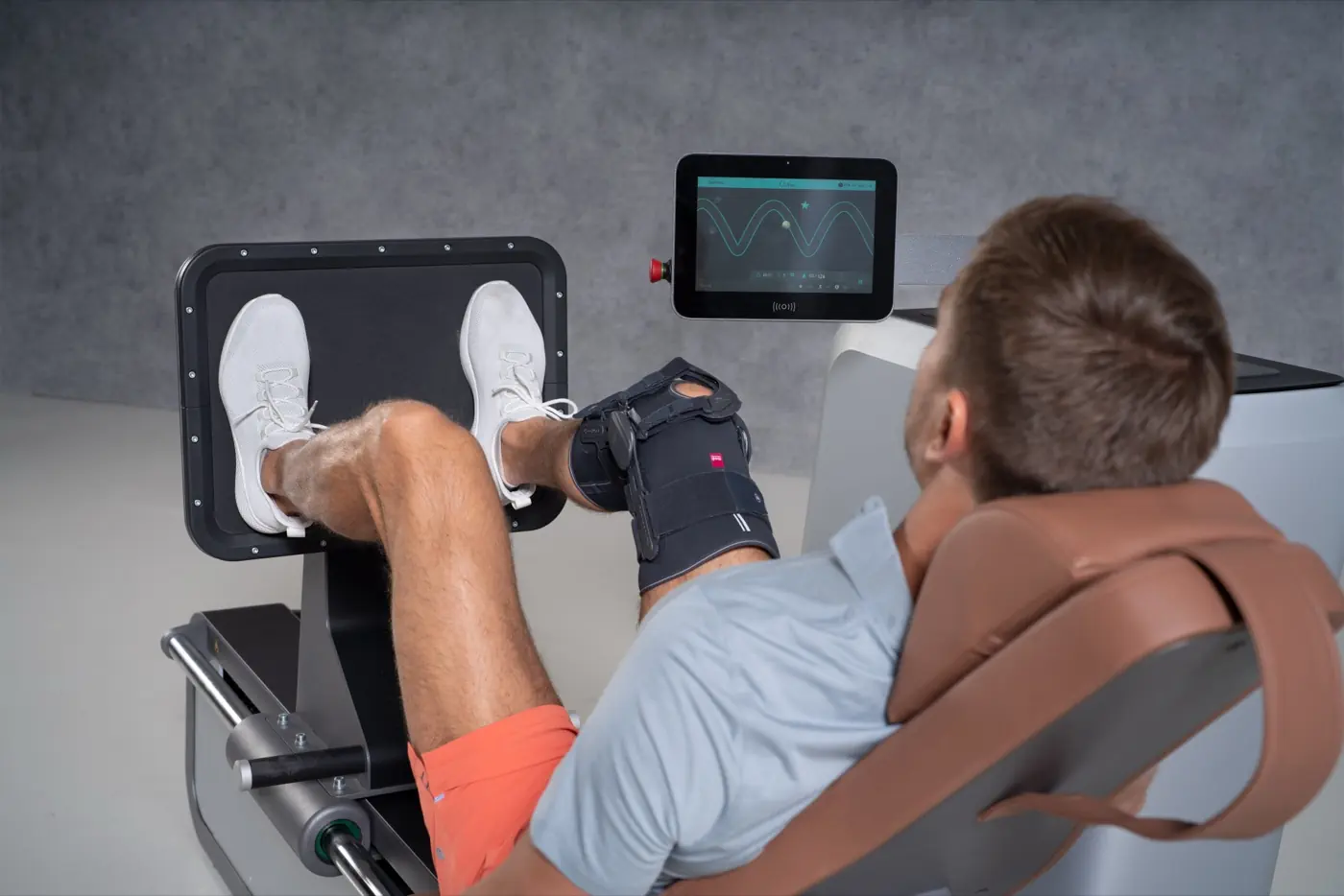 Betreuung am Trainingsgerät in der Praxis